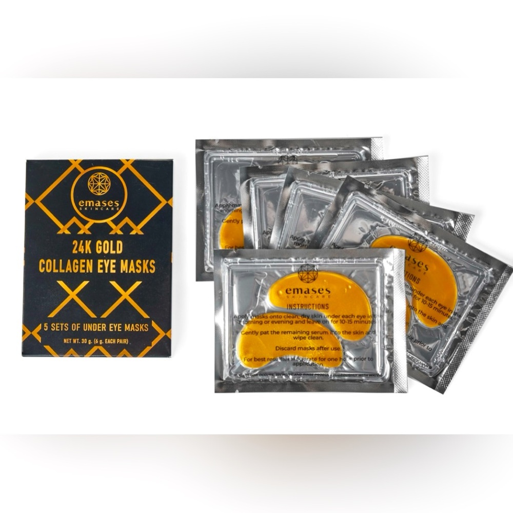 Emases Skincare 24k Gold Collagen
Eye Masks - Set of 5